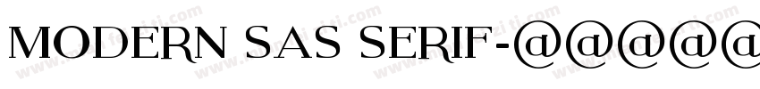 modern sas serif字体转换